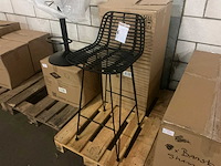 Gigameubel yara zwart 8822038 barstoel - afbeelding 1 van  5