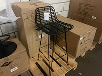 Gigameubel yara zwart 8822038 barstoel - afbeelding 3 van  5