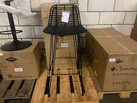 Gigameubel yara zwart 8822038 barstoel - afbeelding 4 van  5