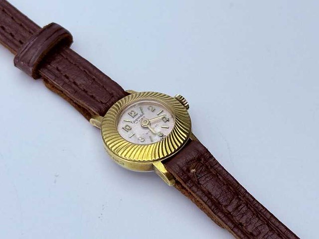Gigandet gold filled mechanisch dameshorloge - afbeelding 4 van  6