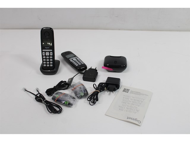 Gigaset a220 duo v2 duo dect telefoon simpel in gebruik zwart - afbeelding 2 van  3