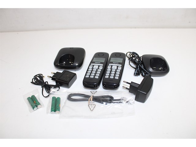 Gigaset a220 duo v2 duo dect telefoon zwart - afbeelding 2 van  2