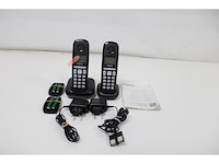 Gigaset a220 duo v2 duo dect telefoon zwart - afbeelding 2 van  3