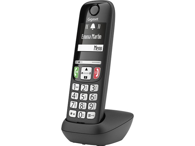 Gigaset a735 draadloze dect telefoon geschikt voor senioren zwart - afbeelding 3 van  5