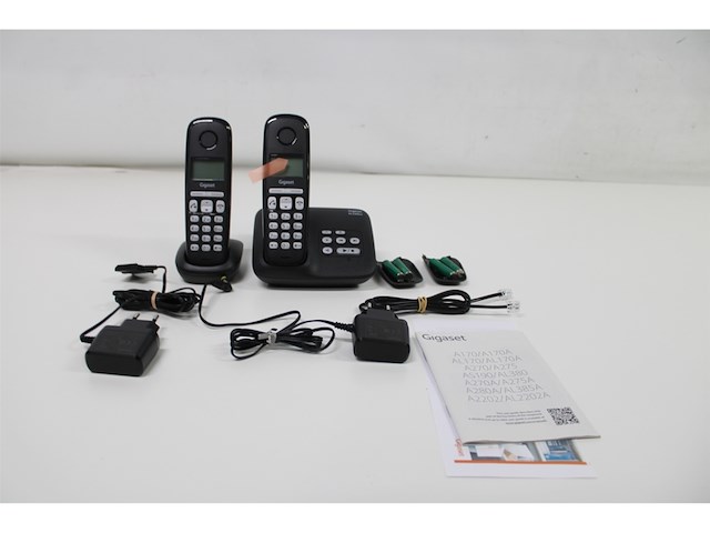 Gigaset al220a duo v2 duo dect telefoon met antwoordapparaat zwart - afbeelding 2 van  3
