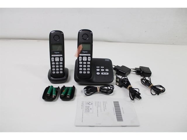 Gigaset al220a duo v2 duo dect telefoon met antwoordapparaat zwart - afbeelding 2 van  3