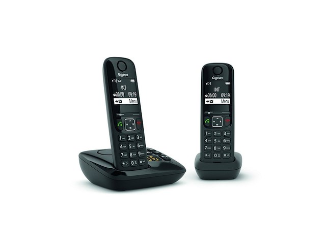 Gigaset as690ar duo dect zwart met antwoordapparaat - afbeelding 1 van  4