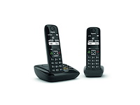 Gigaset as690ar duo dect zwart met antwoordapparaat - afbeelding 1 van  4