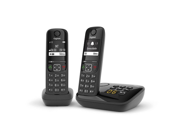 Gigaset as690ar duo dect zwart met antwoordapparaat - afbeelding 2 van  4