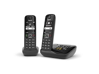 Gigaset as690ar duo dect zwart met antwoordapparaat - afbeelding 2 van  4