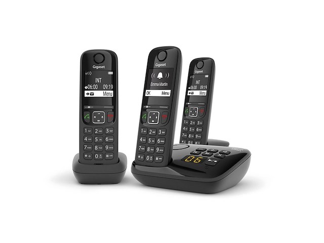 Gigaset as690ar trio telefoon antwoordapparaat zwart - afbeelding 2 van  4