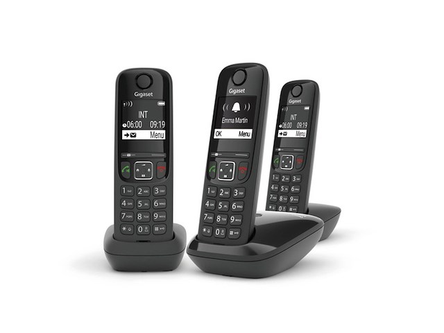Gigaset as690r trio dect telefoon zwart - afbeelding 1 van  4