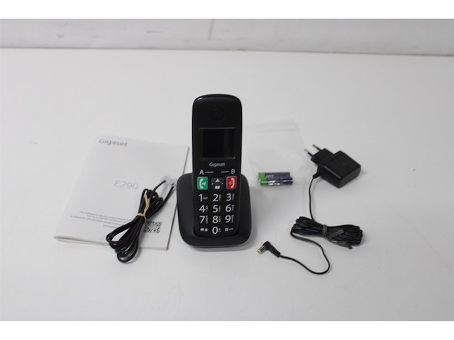 Gigaset e290 e draadloze thuis telefoon voor senioren zwart - afbeelding 2 van  2