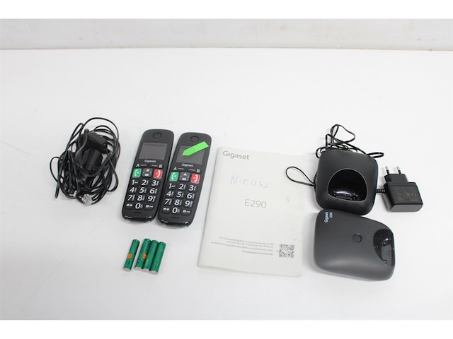 Gigaset e290e duo senioren dect telefoon zwart - afbeelding 2 van  3