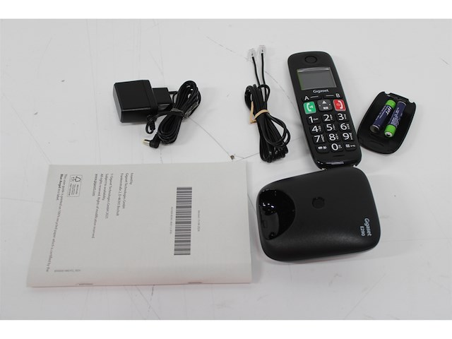 Gigaset e290e single senioren dect telefoon zwart - afbeelding 2 van  2