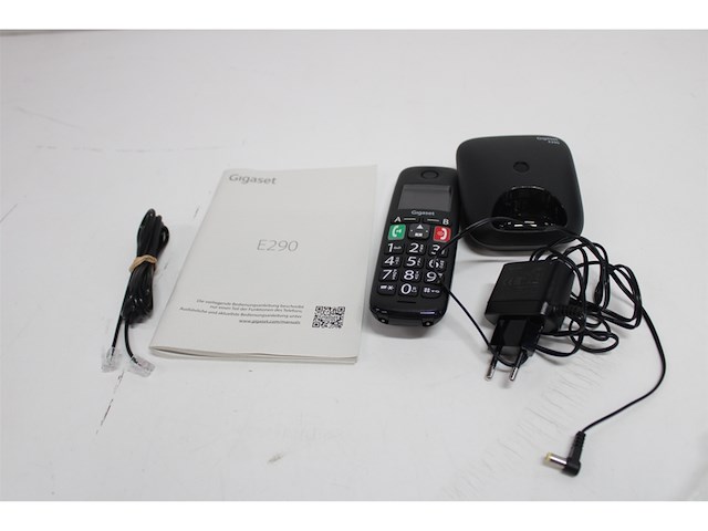 Gigaset e290e single senioren dect telefoon zwart - afbeelding 2 van  2