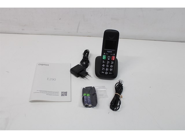 Gigaset e290e single senioren dect telefoon zwart - afbeelding 2 van  2