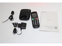 Gigaset e290e single senioren dect telefoon zwart - afbeelding 2 van  2