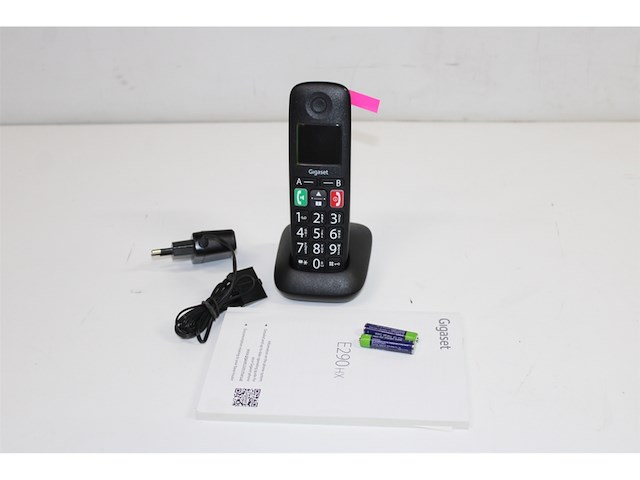 Gigaset e290ehx draadloze handset voor senioren om verbinding te maken met uw dect basisstation zwart - afbeelding 3 van  3