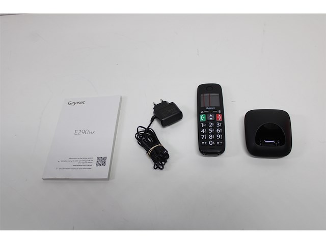 Gigaset e290ehx draadloze handset voor senioren om verbinding te maken met uw dect basisstation zwart - afbeelding 2 van  2