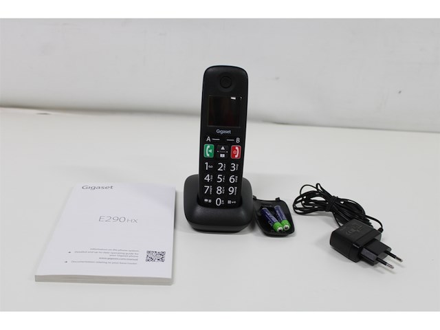 Gigaset e290ehx draadloze handset voor senioren zwart - afbeelding 2 van  2