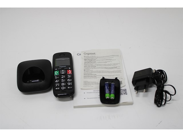 Gigaset e290ehx draadloze handset voor senioren zwart - afbeelding 2 van  2