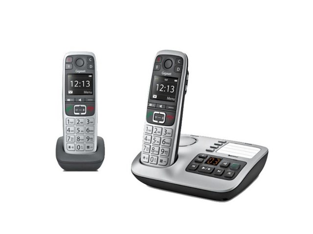 Gigaset e560a duo handset met antwoordapparaat zilver - afbeelding 1 van  4