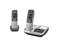 Gigaset e560a duo handset met antwoordapparaat zilver - afbeelding 1 van  4
