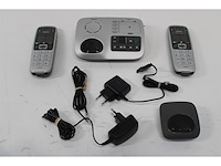 Gigaset e560a duo handset met antwoordapparaat zilver - afbeelding 4 van  4