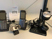 Gigaset en yealink handset met headset (2x) - afbeelding 3 van  4