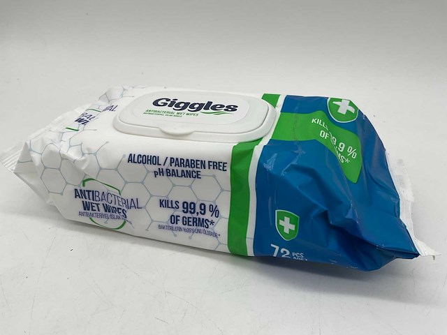 Giggles pak antibacteriële doekjes (96x) - afbeelding 1 van  4