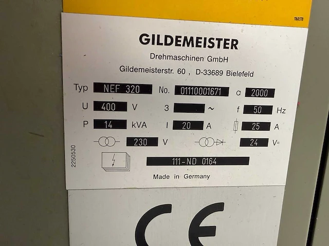 Gildemeister - nef 320 - cnc draaibank - afbeelding 4 van  12