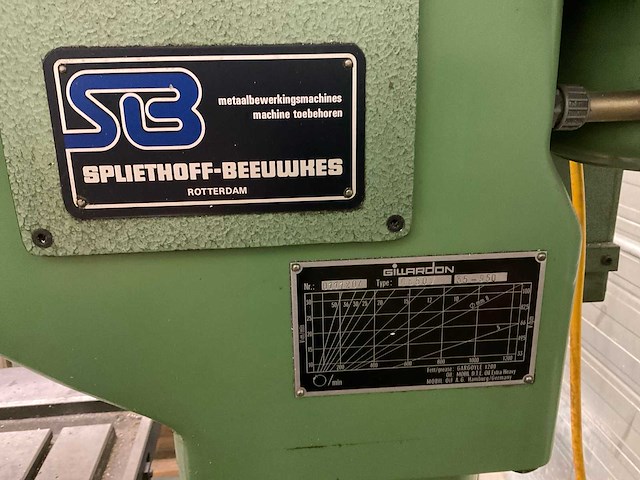Gillardon gb50v kolomboormachine - afbeelding 10 van  14