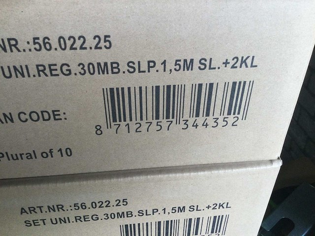 Gimeg - gasdrukregelaar + slang + 2 klemmen (30x) - afbeelding 3 van  3