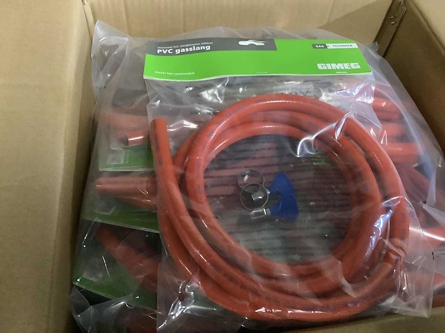 Gimeg - pvc gasslang 20 meter lang + 2 slangklemmen (60x) - afbeelding 3 van  5
