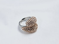 Gioielli dames ring - nieuw - stenen zijn geen natuurlijke diamanten - afbeelding 2 van  4