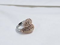 Gioielli dames ring - nieuw - stenen zijn geen natuurlijke diamanten - afbeelding 3 van  4