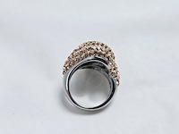 Gioielli dames ring - nieuw - stenen zijn geen natuurlijke diamanten - afbeelding 4 van  4