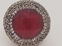 Gioielli dames ring - nieuw - stenen zijn geen natuurlijke diamanten - afbeelding 3 van  5