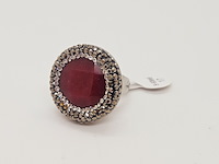 Gioielli dames ring - nieuw - stenen zijn geen natuurlijke diamanten - afbeelding 1 van  4