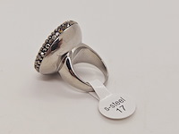 Gioielli dames ring - nieuw - stenen zijn geen natuurlijke diamanten - afbeelding 4 van  4