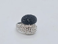 Gioielli dames ring - nieuw - stenen zijn geen natuurlijke diamanten - afbeelding 2 van  5