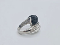 Gioielli dames ring - nieuw - stenen zijn geen natuurlijke diamanten - afbeelding 4 van  5