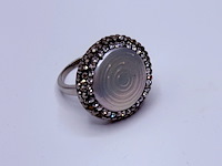 Gioielli dames ring - nieuw - stenen zijn geen natuurlijke diamanten - afbeelding 1 van  4