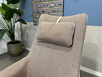 Giorgetti mobius wingchair fauteuil stof + hout - afbeelding 8 van  10