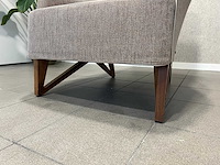 Giorgetti mobius wingchair fauteuil stof + hout - afbeelding 9 van  10