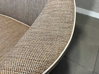 Giorgetti mobius wingchair fauteuil stof + hout - afbeelding 10 van  10