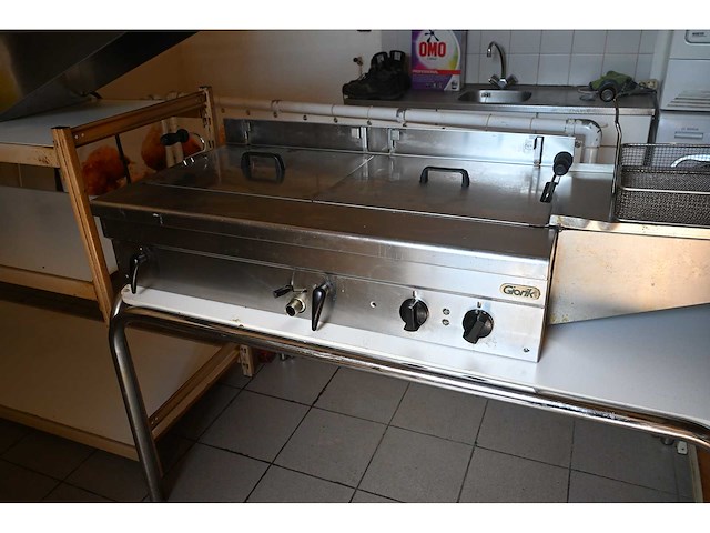 Giorik fp27s 2-delige rvs oliebollen friteuse - afbeelding 4 van  7