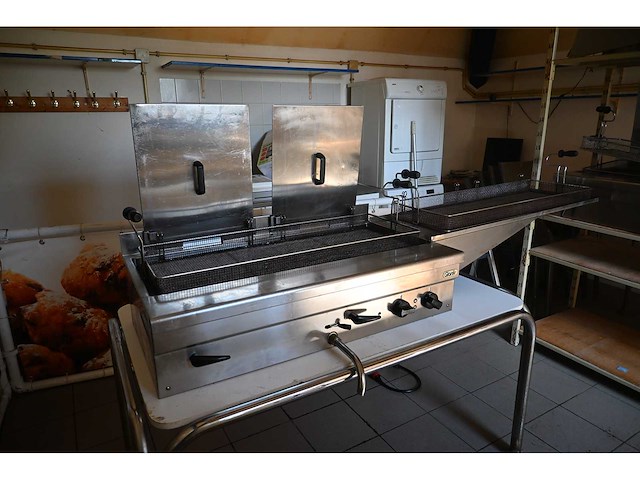 Giorik fp27s 2-delige rvs oliebollen friteuse - afbeelding 2 van  7