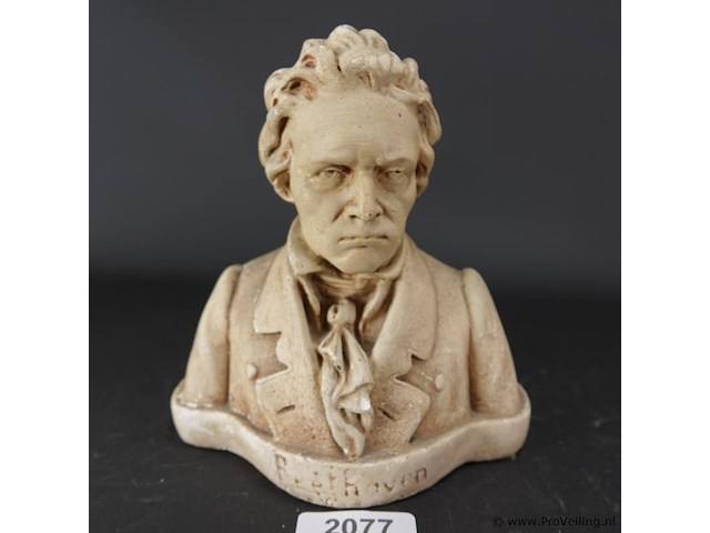 Gipsen buste beethoven - afbeelding 1 van  5